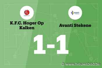 HO Kalken nog steeds zonder zege na gelijkspel tegen Avanti Stekene