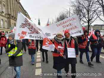 Wolfsburger Erzieher streiken in Hamburg