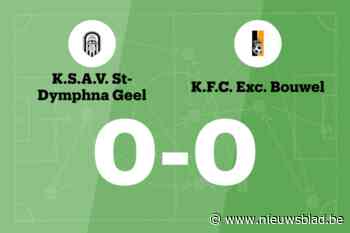 Doelpuntloze wedstrijd voor Sint-Dimpna B en Bouwel