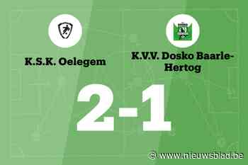 Dosko nog steeds zonder zege na verlies tegen Oelegem