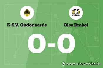 Doelpuntloos gelijkspel tussen KSV Oudenaarde en Olsa Brakel