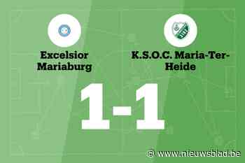 Mariaburg B en Maria-ter-Heide eindigt op 1-1