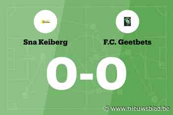 Duel tussen SNA Keiberg en FC Geetbets blijft doelpuntloos
