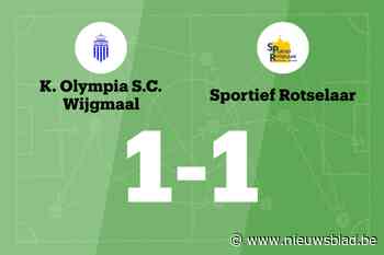 Olympia Wijgmaal B en Sportief Rotselaar B delen de punten