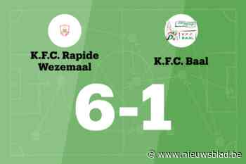 KFC Rapide Wezemaal B laat KFC Baal B kansloos in thuiswedstrijd