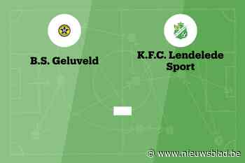 Wedstrijd tussen BS Geluveld en FC Lendelede Sport afgelast