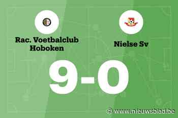 Vier opeenvolgende overwinningen voor Hoboken B na 9-0 winst tegen Nielse B