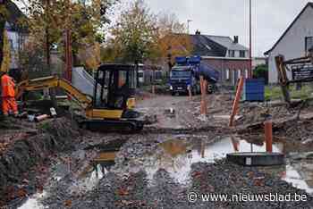 Wegenwerken aan Liersesteenweg ondervinden hinder van regen