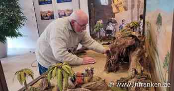 Bamberg: Besondere Szene in Tourist-Info zu sehen - Krippenbauer zeigt sein Handwerk