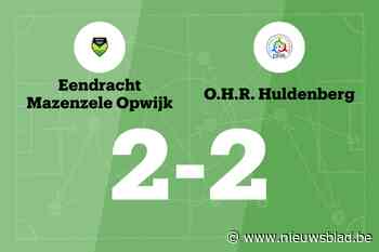 OHR Huldenberg sleept gelijkspel uit de brand in de uitwedstrijd tegen Eendracht Mazenzele Opwijk