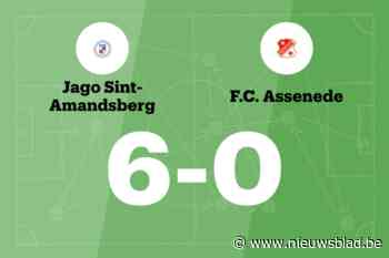 Vijf opeenvolgende overwinningen voor Jago St.-Amandsberg na 6-0 winst tegen FC Assenede