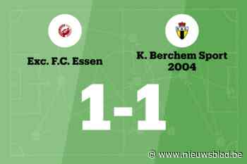 Berchem Sport B speelt gelijk tegen Essen