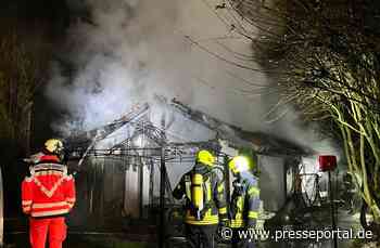 POL-GT: Brand eines Gartenhauses am Herderweg