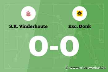 SK Vinderhoute en Excelsior Donk komen niet tot scoren