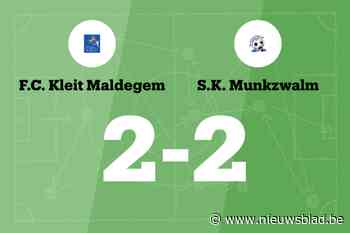 FC Kleit speelt gelijk in thuiswedstrijd tegen SK Munkzwalm