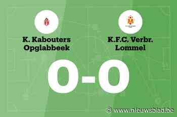 Kabouters Opglabbeek en Verbroedering Lommel blijven steken op 0-0