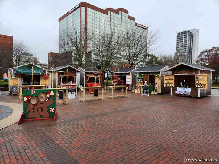 Visit Kris Kringle's Village before dancing with the sugar plum fairies at the Arts Campus