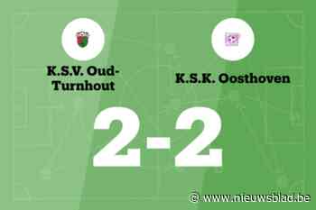 Oosthoven beëindigt reeks nederlagen met gelijkspel tegen Oud-Turnhout