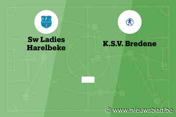 Wedstrijd tussen SW Ladies Harelbeke en SV Bredene B afgelast
