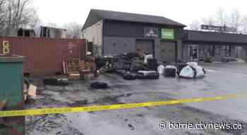 Arson charges laid after multiple fires at Collingwood tire shop last month