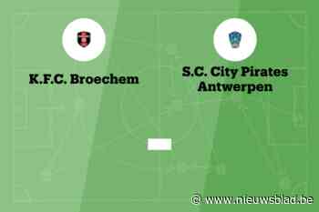 Wedstrijd tussen Broechem en City Pirates afgelast