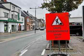 Opgelet: vanaf maandag grote hinder door werken aan drukke steenweg