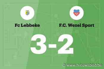 FC Lebbeke wint thuis van Wezel Sport