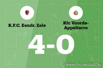 Eendracht Zele B wint duel met KFC Voorde-Appelterre
