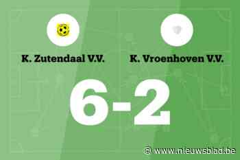 Nijs scoort drie keer, Zutendaal VV B verslaat Vroenhoven VV