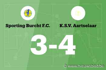 K.S.V. Aartselaar maakt tegen Sporting Burcht F.C. einde aan reeks zonder zege