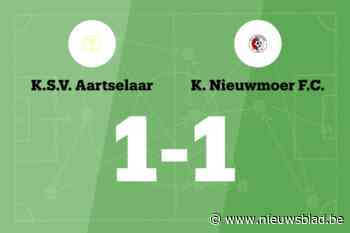 Winnende reeks van Nieuwmoer eindigt na wedstrijd tegen Aartselaar