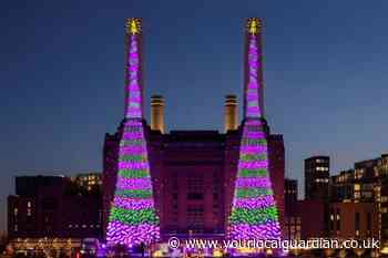 New David Hockney Christmas artwork at Battersea Power Station