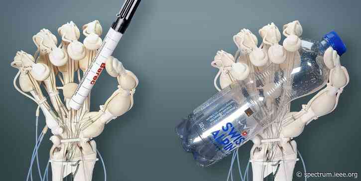 Robot Hand With Working Tendons Printed in One Go