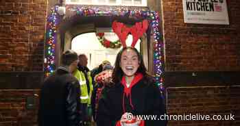'It broke my heart': Vicky Pattison turns on the Christmas lights at People's Kitchen in Newcastle