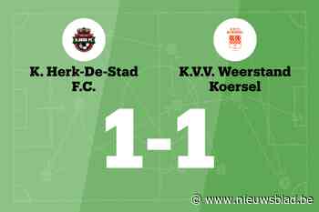Herk-De-Stad FC en W. Koersel delen de punten