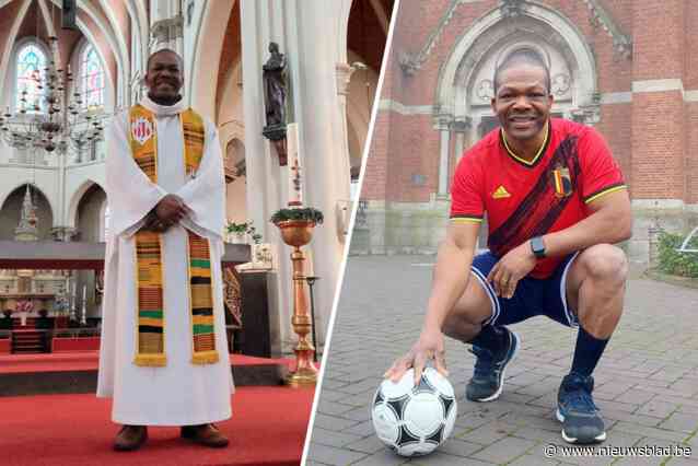 Geen profvoetballer, maar priester: Emmanuel ‘Lukaku’ Tomfiah (46) heeft nu al acht parochies onder zijn hoede