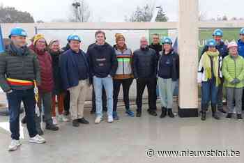 Bij gebrek aan bakstenen: bouw van houten XL-sporthal start met ‘eerstekolomzetting’