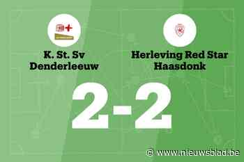 HRS Haasdonk sleept gelijkspel uit de brand in de uitwedstrijd tegen Standaard Denderleeuw