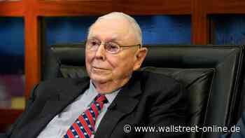 Buffetts kongenialer Partner: Charlie Munger im Alter von 99 Jahren verstorben