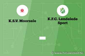 Wedstrijd tussen SV Moorsele en FC Lendelede Sport afgelast