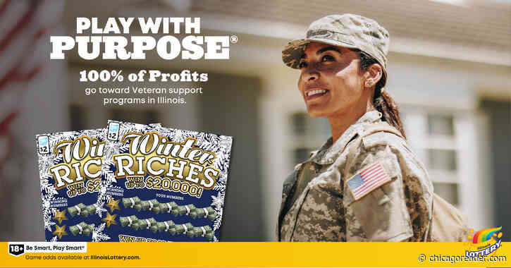 Support Illinois Veterans with your purchase of the Winter Riches Instant Ticket from the Illinois Lottery