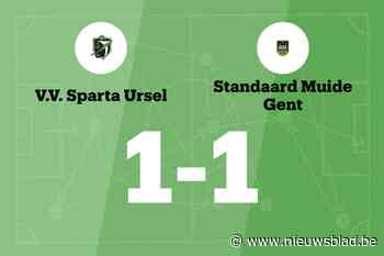 Haerden redt punt voor Sparta Ursel tegen Standaard Muide Gent