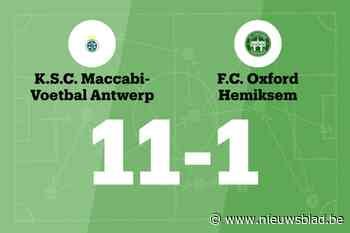 Maccabi haalt uit tegen Oxford Hemiksem B