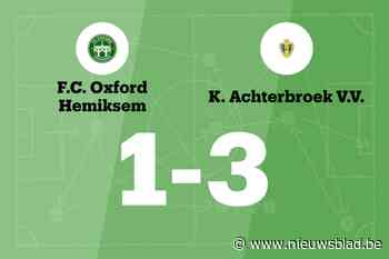 Oxford Hemiksem nog steeds zonder zege na verlies tegen Achterbroek