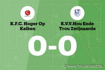 HO Kalken B en HT Zwijnaarde blijven steken op 0-0