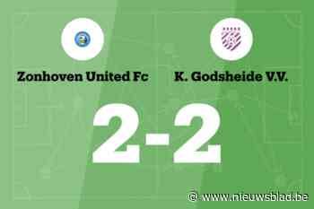Godsheide VV sleept gelijkspel uit de brand in de uitwedstrijd tegen Zonhoven United B