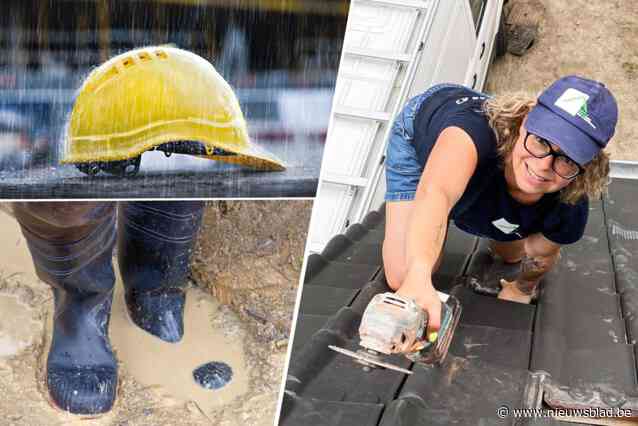 Van de hele bouwsector hebben zij het hardst te lijden onder nat weer: “Klanten begrijpen het soms gewoon niet”