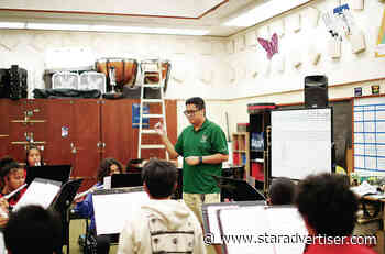 Donated instruments lift spirits of Lahainaluna band students