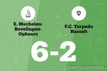 E. Mech Bovelingen Opheers verslaat Torpedo Hasselt B na hattrick Vanvolcksom