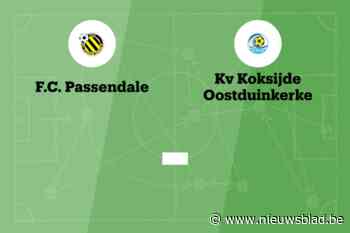 Wedstrijd tussen FC Passendale en KV Koksijde-Oostduinkerke B afgelast